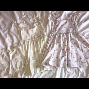 Monica and Andy dresses and biker shorts. Size 6